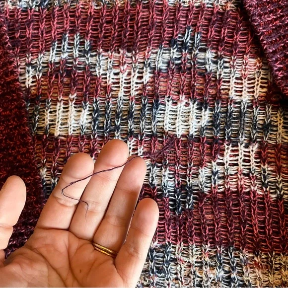 🍁 Mossimo Supply Co. Cardigan - Size 1X - Multicolor Knit Sweater - Picture 6 of 6